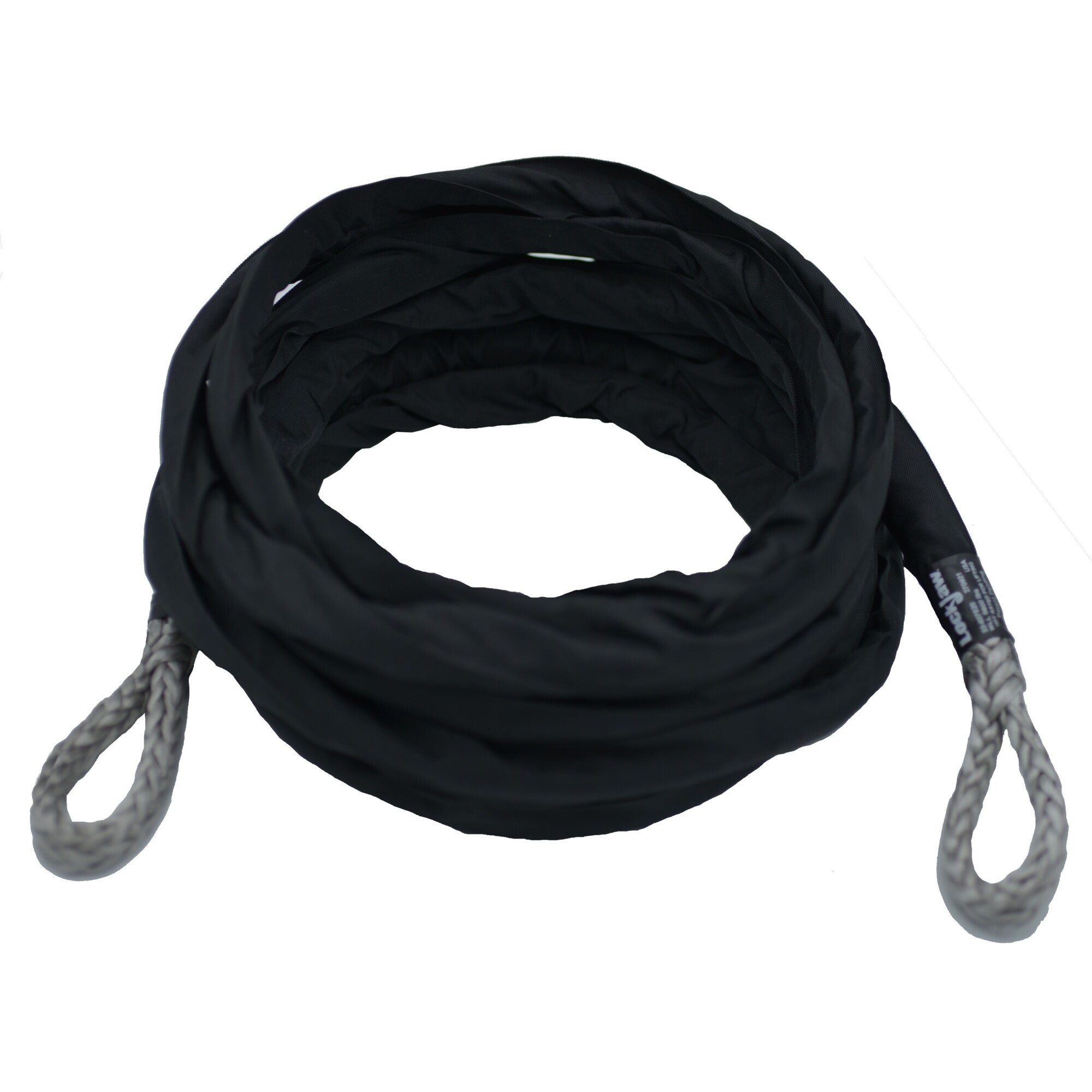 LockJaw, Synthetic Winch Rope Line Tree Saver, Working Load Limit 3,332 lbs. Basket; 1,666 lbs. Horizontal; 958 lbs. Choker WLL, Length 20 ft, Diameter 3/16 in, Model# 22-0188020